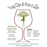 Yoga Class & Pour A Glass 2023 Schedule